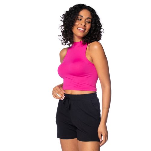 Regata Feminina Sea Surf Canelada Gola Alta Pink