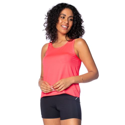 Regata Feminina Estilo do Corpo Esportiva Pink Neon
