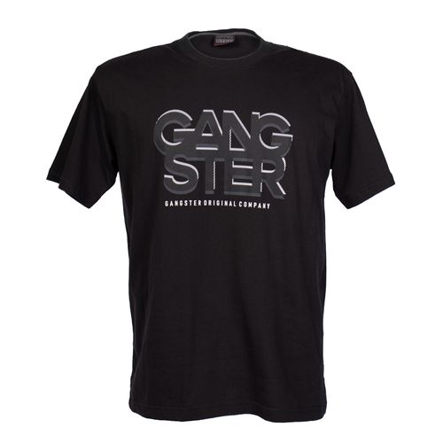 Camiseta Masculina Gangster Plus Size Preto
