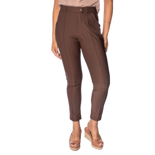 Calça Feminina Pellini Reta Cintura Alta Café