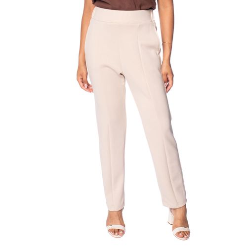 Calça Feminina Pellini Reta Cintura Alta Creme