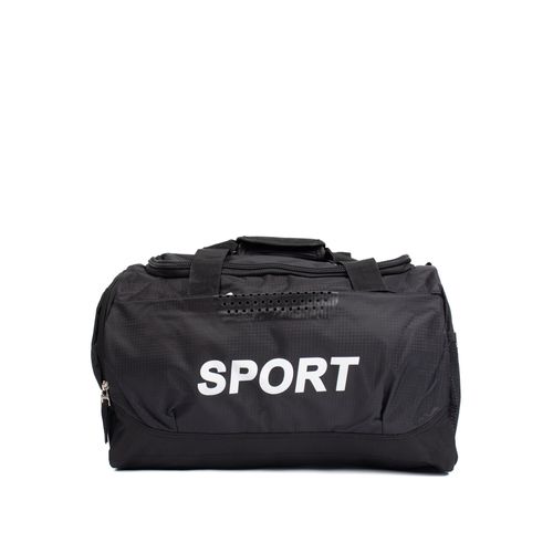 Bolsa Unissex RDN Travel GymBag Sport Pequena Preto/Branco