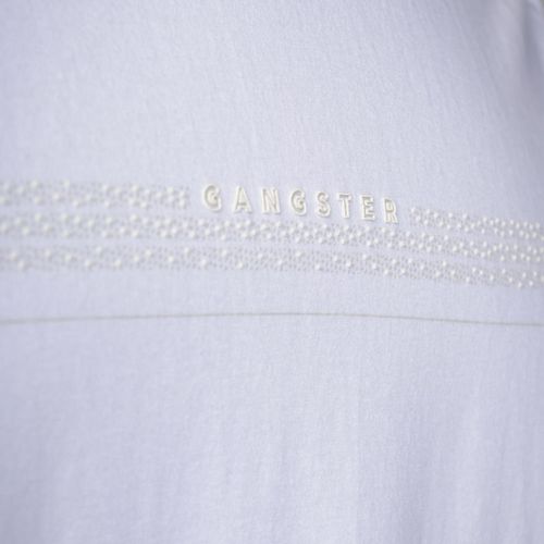 Regata Masculina Gangster Plus Size Algodão Faixa Branco