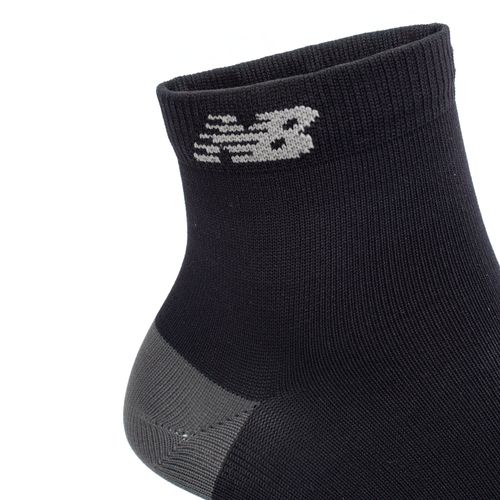 Meia Unissex New Balance Cano Curto Preto/Cinza