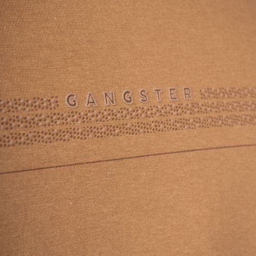 Regata Masculina Gangster Plus Size Algodão Estampa Marrom