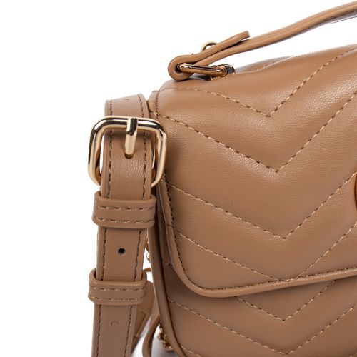 Bolsa Feminina Via Marte Tiracolo Pequena Bege