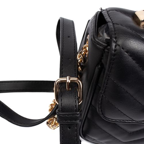 Bolsa Feminina Via Marte Tiracolo Pequena Preto