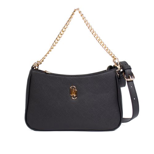 Bolsa Feminina WJ Tiracolo Texturizada Preto