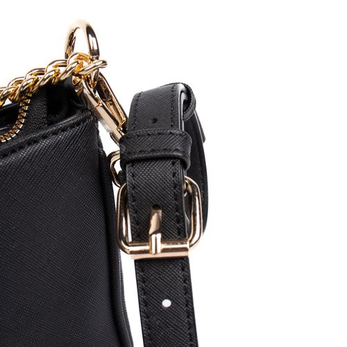 Bolsa Feminina WJ Tiracolo Texturizada Preto