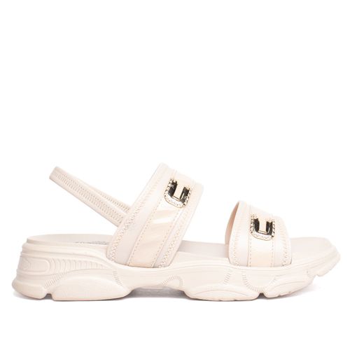 Sandália Feminina Mississipi Flatform Bege/Dourado