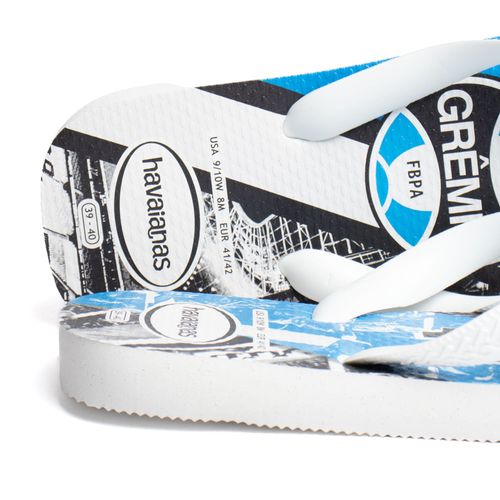 Chinelo Masculino Havaianas Times Grêmio Branco/Azul