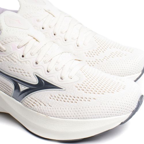 Tênis Feminino Mizuno Glow 3 Knit Off White/Multi