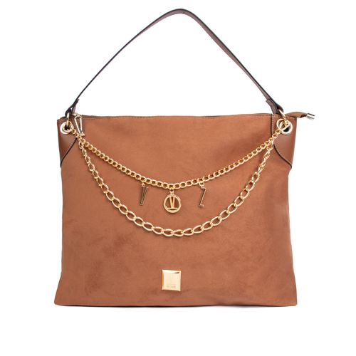 Bolsa Feminina Vizzano Grande Camurça Avelã