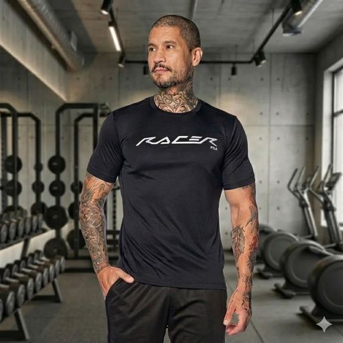 Camiseta Masculina Fila Reflective Core Run Preto