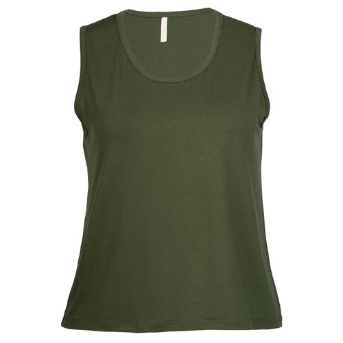 Regata Feminina Rechsul Plus Size Alças Largas Verde