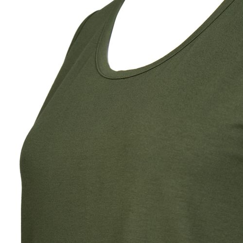 Regata Feminina Rechsul Plus Size Alças Largas Verde