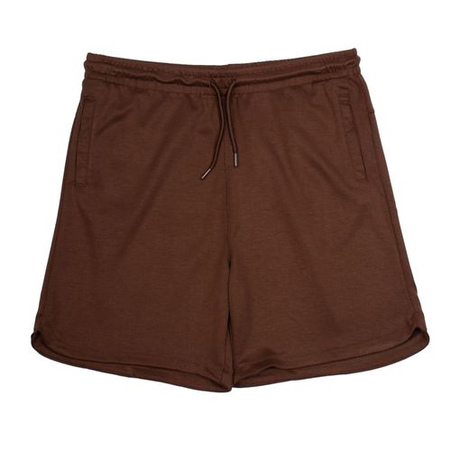 Bermuda Masculina Sea Surf Plus Size Reta Marrom Escuro