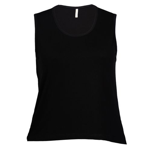 Regata Feminina Rechsul Plus Size Alças Largas Preto