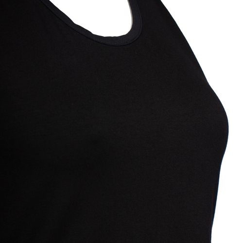 Regata Feminina Rechsul Plus Size Alças Largas Preto