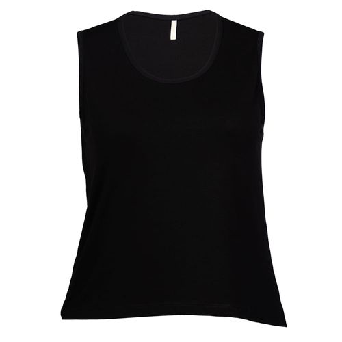 Regata Feminina Rechsul Plus Size Alças Largas Preto