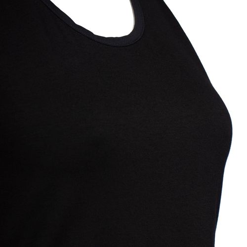 Regata Feminina Rechsul Plus Size Alças Largas Preto