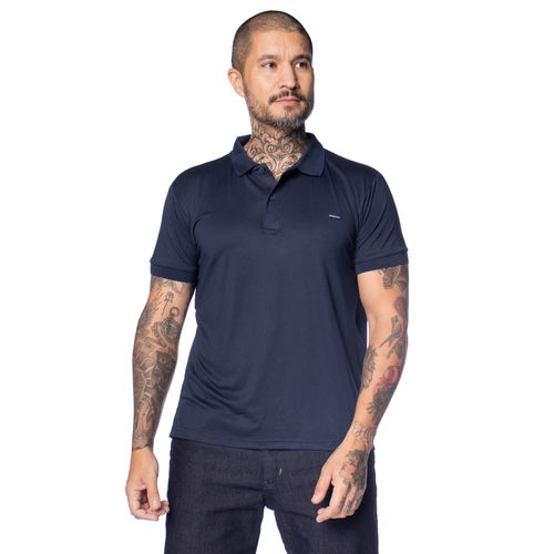 Camisa Polo Masculina Gangster Tecido Tecnológico Marinho