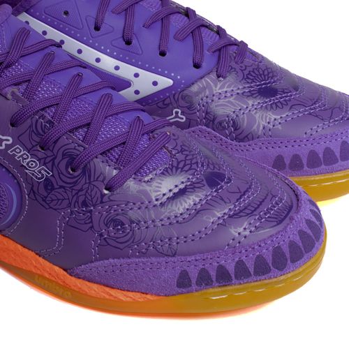 Chuteira Masculina Umbro Pro 5 Bump Futsal Roxo/Laranja