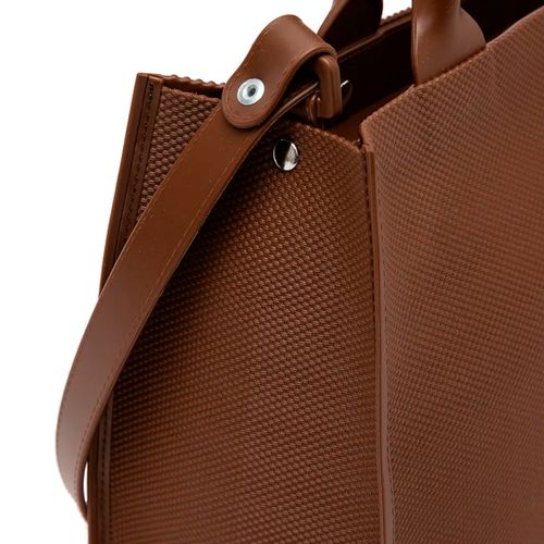 Bolsa Feminina Petite Jolie Tote Média Tramado Marrom Escuro
