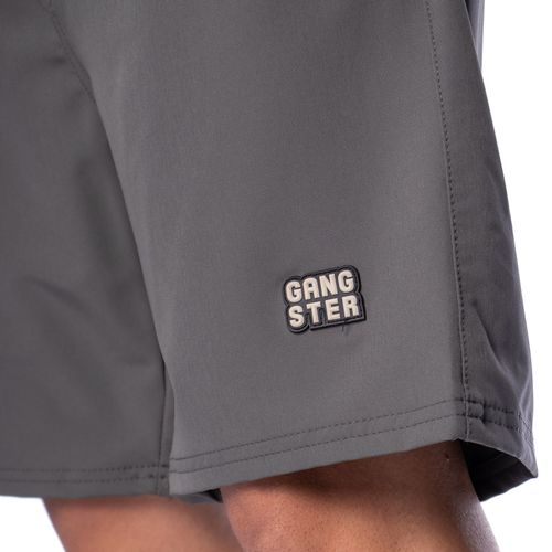 Bermuda Masculina Gangster Reta Cinza Escuro