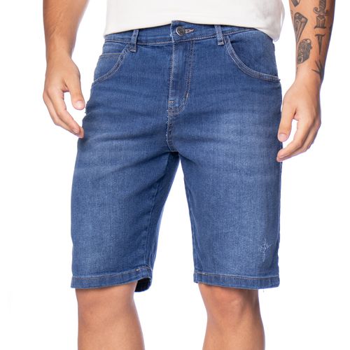 Bermuda Jeans Masculina Dixie Slim Azul