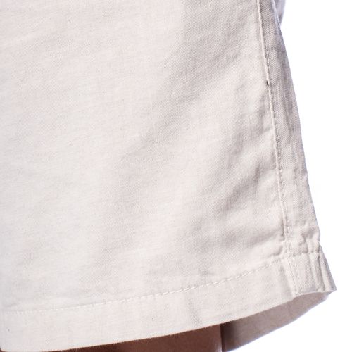 Bermuda Masculina Gangster Natural Reta Off White
