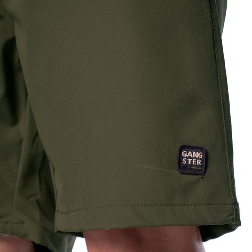 Bermuda Masculina Gangster Conforto Flexível Verde Musgo