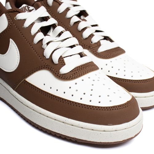 Tênis Feminino Nike Court Vision Low Retrô Marrom/Branco