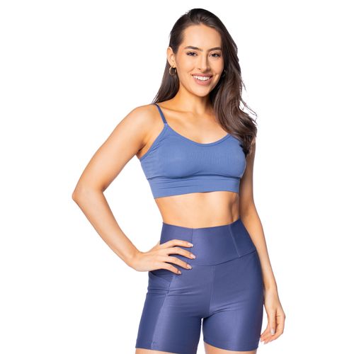 Top Feminino Sea Surf Tiras Finas Azul Marinho