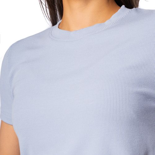 Blusa Feminina Biamar Canelada Azul Claro