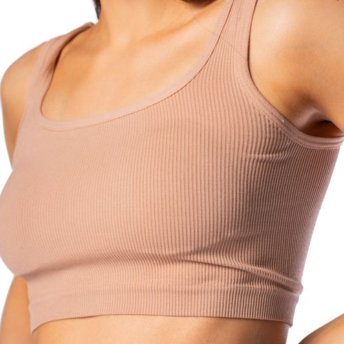 Top Feminino Sea Surf Canelado Bege