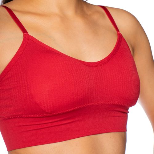 Top Feminino Sea Surf Tiras Finas Vermelho