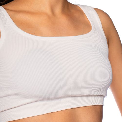 Top Feminino Sea Surf Canelado Off White