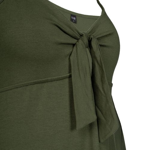 Vestido Midi Feminino Feliny Amarração Verde