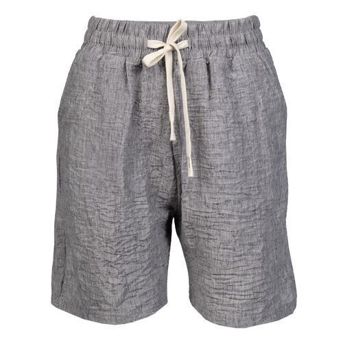 Short Feminino Facinelli Texturizado Cinza Claro Mescla