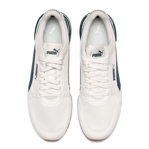 Tênis Masculino Puma ST Runner V4 Mesh Off White/Verde