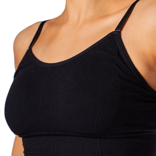 Top Feminino Sea Surf Tiras Finas Bojo Removível Preto