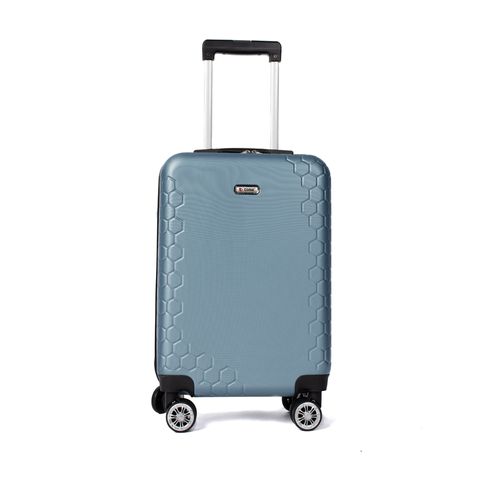 Mala Tonin Hexagon Rígida Bordo Pequena Azul Metalizado