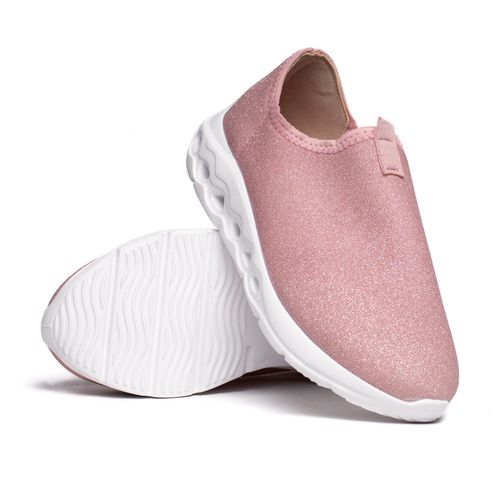Tênis Infantil Molekinha Calce Fácil Glitter Rosa