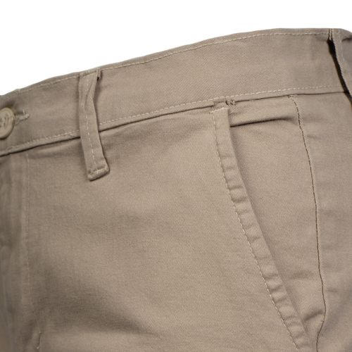 Bermuda Masculina Gangster Sarja Reta Bege