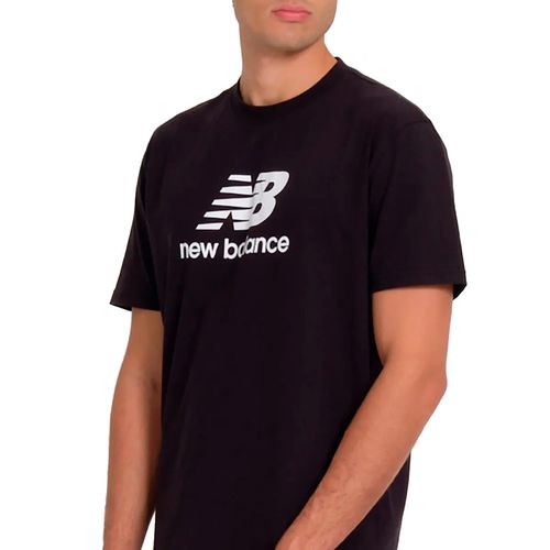 Camiseta Masculina New Balance Essentials Algodão Preto