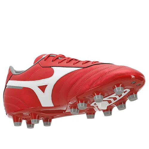 Chuteira Campo Mizuno Morelia Club Travas Vermelho/Branco
