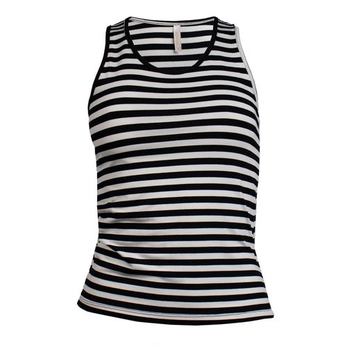 Regata Feminina Rechsul Listras Preto/Branco