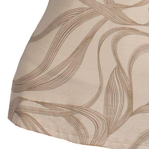 Regata Feminina Rovitex Linhas Entrecruzadas Bege