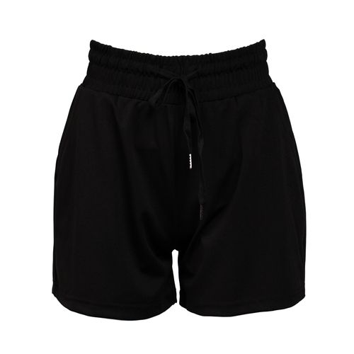 Short Feminino Facinelli Cintura Média Moletinho Preto